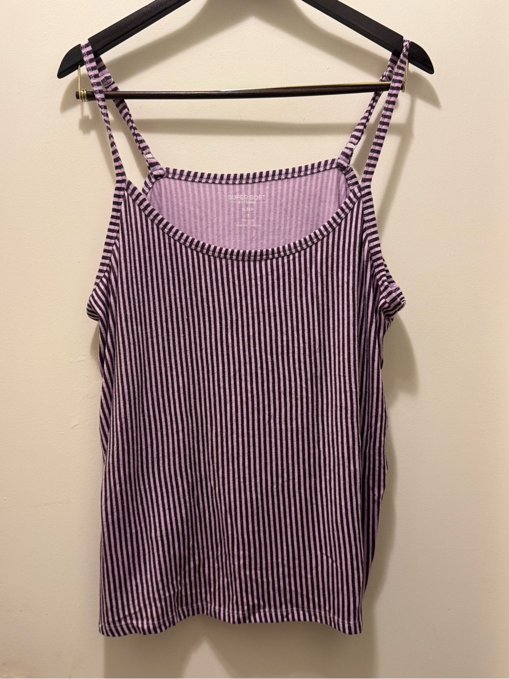 Super Soft Striped Lavender & Purple Sleep Tank by Torrid